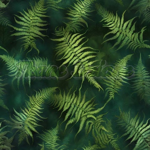 TKANINA DRUKOWANA PAPROĆ NR 17