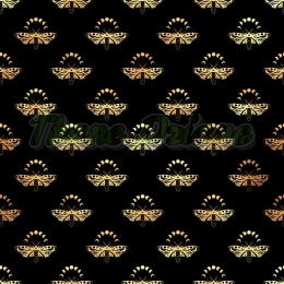 TKANINA DRUKOWANA ZŁOTE ĆMY NR 3