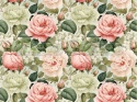 TKANINA DRUKOWANA RÓŻE NR 12
