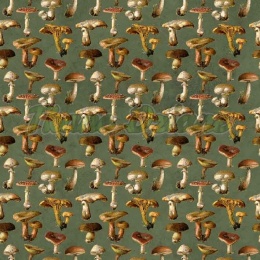 TKANINA DRUKOWANA GRZYBY NR 4