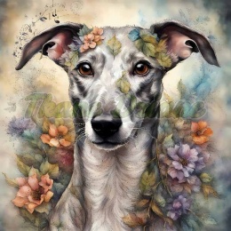 PANEL DRUKOWANY AKWARELOWE PSY -WHIPPET NR 99