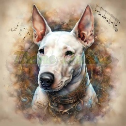 PANEL DRUKOWANY AKWARELOWE PSY -BULLTERRIER NR 96