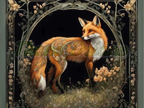 PANEL DRUKOWANY ART NOUVEAU- LIS NR 5