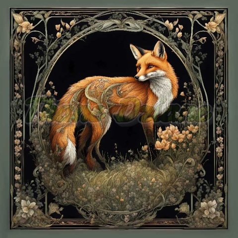 PANEL DRUKOWANY ART NOUVEAU- LIS NR 5