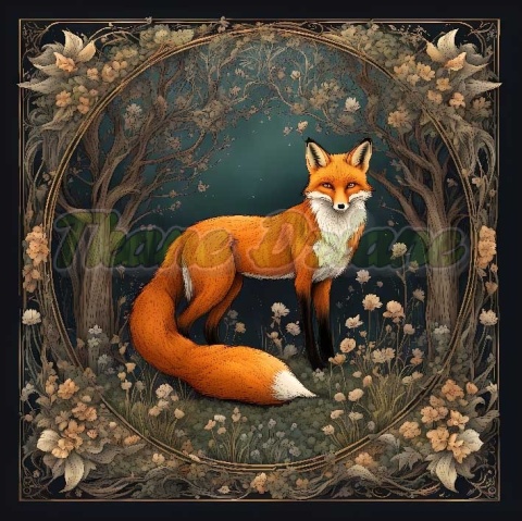 PANEL DRUKOWANY ART NOUVEAU- LIS NR 6