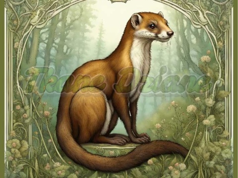 PANEL DRUKOWANY ART NOUVEAU- ŁASICA NR 7