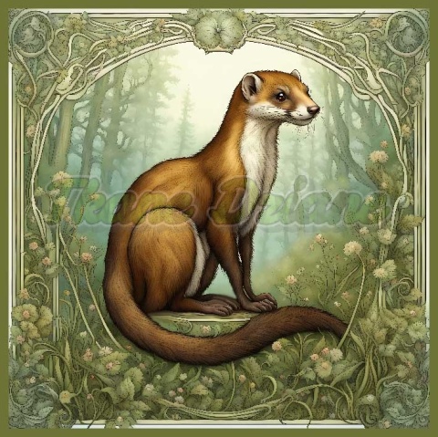 PANEL DRUKOWANY ART NOUVEAU- ŁASICA NR 7