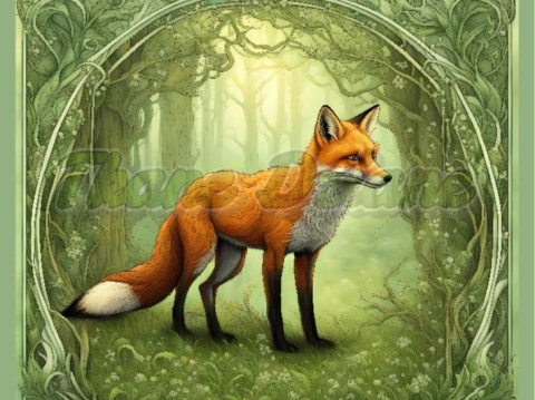 PANEL DRUKOWANY ART NOUVEAU- LIS NR 10