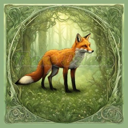 PANEL DRUKOWANY ART NOUVEAU- LIS NR 10