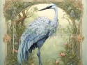 PANEL DRUKOWANY ART NOUVEAU- ŻURAW NR 2