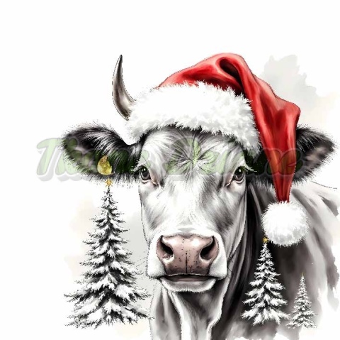 PANEL DRUKOWANY BIAŁO-CZARNE ZWIERZĘTA- KROWA NR 3