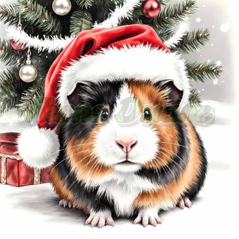 PANEL DRUKOWANY BIAŁO-CZARNE ZWIERZĘTA- ŚWINKA MORSKA NR 10