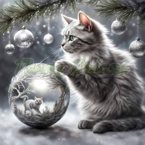 PANEL DRUKOWANY KOTY Z BOMBKAMI NR 8