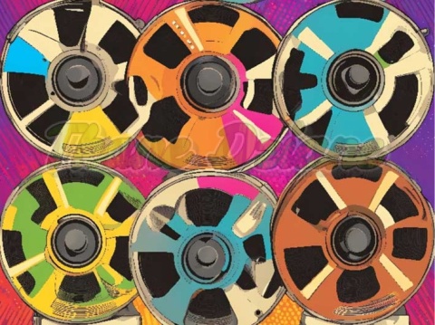 PANEL DRUKOWANY LATA 90 - TAŚMA SZPULOWA NR 8