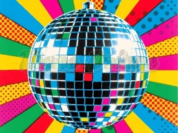 PANEL DRUKOWANY LATA 90 - KULA DYSKOTEKOWA NR 3