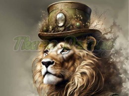PANEL DRUKOWANY LEW W KAPELUSZU NR 3
