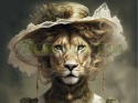 PANEL DRUKOWANY LEW W KAPELUSZU NR 4