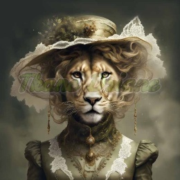 PANEL DRUKOWANY LEW W KAPELUSZU NR 4