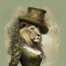 PANEL DRUKOWANY LEW W KAPELUSZU NR 8