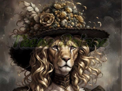 PANEL DRUKOWANY LEW W KAPELUSZU NR 9