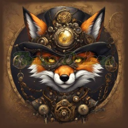 PANEL DRUKOWANY STEAMPUNK - LIS NR 11