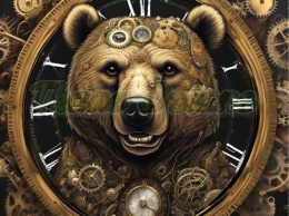 PANEL DRUKOWANY STEAMPUNK - NIEDŹWIEDŹ NR 10