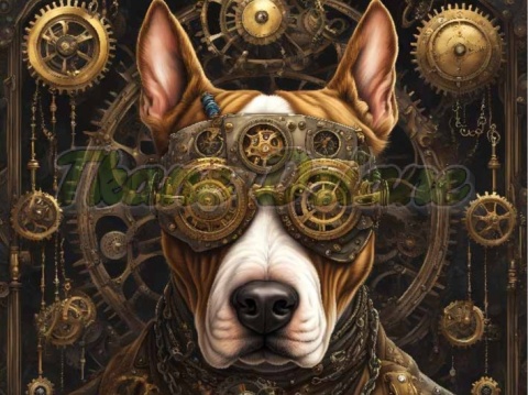 PANEL DRUKOWANY STEAMPUNK - PIES NR 7