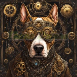 PANEL DRUKOWANY STEAMPUNK - PIES NR 7