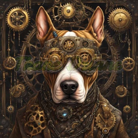 PANEL DRUKOWANY STEAMPUNK - PIES NR 7