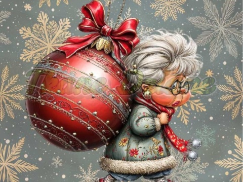 PANEL DRUKOWANY ŚWIĄTECZNE BABCIE NR 8