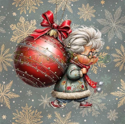 PANEL DRUKOWANY ŚWIĄTECZNE BABCIE NR 8