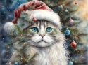 PANEL DRUKOWANY ŚWIĄTECZNE KOTY -RAGDOLL NR 11