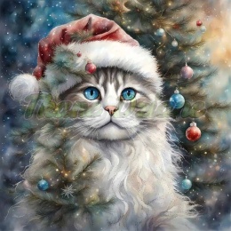 PANEL DRUKOWANY ŚWIĄTECZNE KOTY -RAGDOLL NR 11