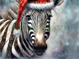 PANEL DRUKOWANY ŚWIĄTECZNE ZWIERZAKI- ZEBRA NR 37