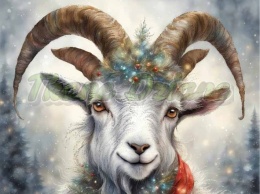 PANEL DRUKOWANY ŚWIĄTECZNE ZWIERZAKI- KOZIOŁ NR 26