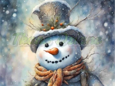 PANEL DRUKOWANY ŚWIĄTECZNE ZWIERZAKI- BAŁWAN NR 36