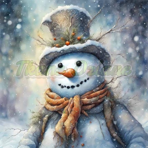 PANEL DRUKOWANY ŚWIĄTECZNE ZWIERZAKI- BAŁWAN NR 36