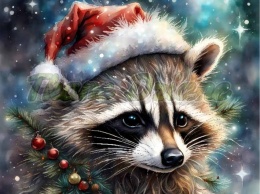 PANEL DRUKOWANY ŚWIĄTECZNE ZWIERZAKI- SZOP NR 35