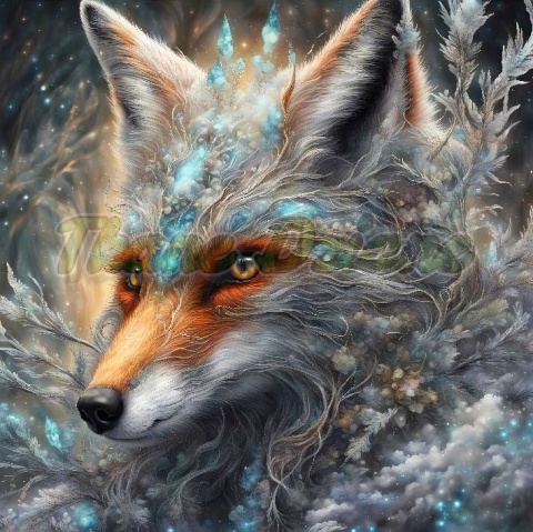 PANEL DRUKOWANY ZIMOWE ZWIERZAKI- LIS NR 4