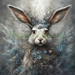 PANEL DRUKOWANY ZIMOWE ZWIERZAKI- ZAJĄC NR 2