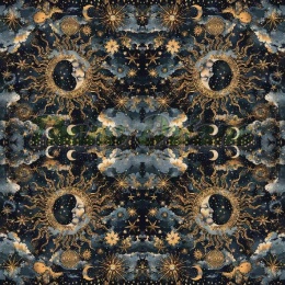 TKANINA DRUKOWANA STEAMPUNK NR 8