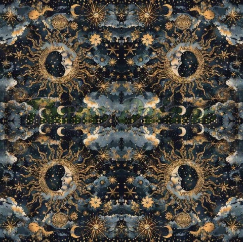 TKANINA DRUKOWANA STEAMPUNK NR 8