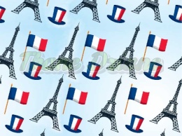 TKANINA DRUKOWANA WIEŻA EIFFLA NR 2