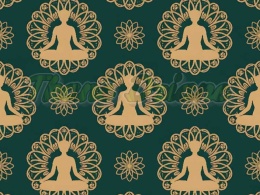 TKANINA DRUKOWANA YOGA NR 1