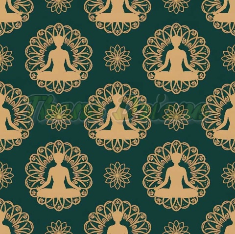 TKANINA DRUKOWANA YOGA NR 1