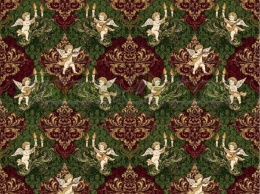 TKANINA DRUKOWANA WIKTORIAŃSKIE ŚWIĘTA NR 2