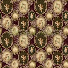 TKANINA DRUKOWANA WIKTORIAŃSKIE ŚWIĘTA NR 4