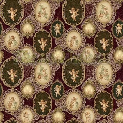 TKANINA DRUKOWANA WIKTORIAŃSKIE ŚWIĘTA NR 4