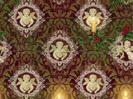 TKANINA DRUKOWANA WIKTORIAŃSKIE ŚWIĘTA NR 5