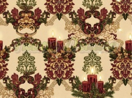 TKANINA DRUKOWANA WIKTORIAŃSKIE ŚWIĘTA NR 6